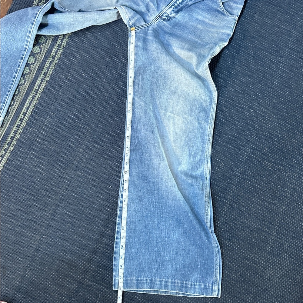 Wrangler Vintage 70’s Classic Blue Denim Jeans. High rise, wide leg. Size 9 - Picture 6 of 8